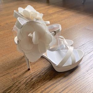 Nina bridal sandals. Never worn.